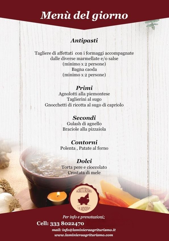 Menu del giorno